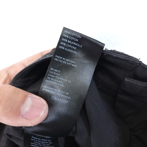 Free People Womens Cargo Pants Size 2 Black Mid Rise Cotton Straight - Picture 11 of 11